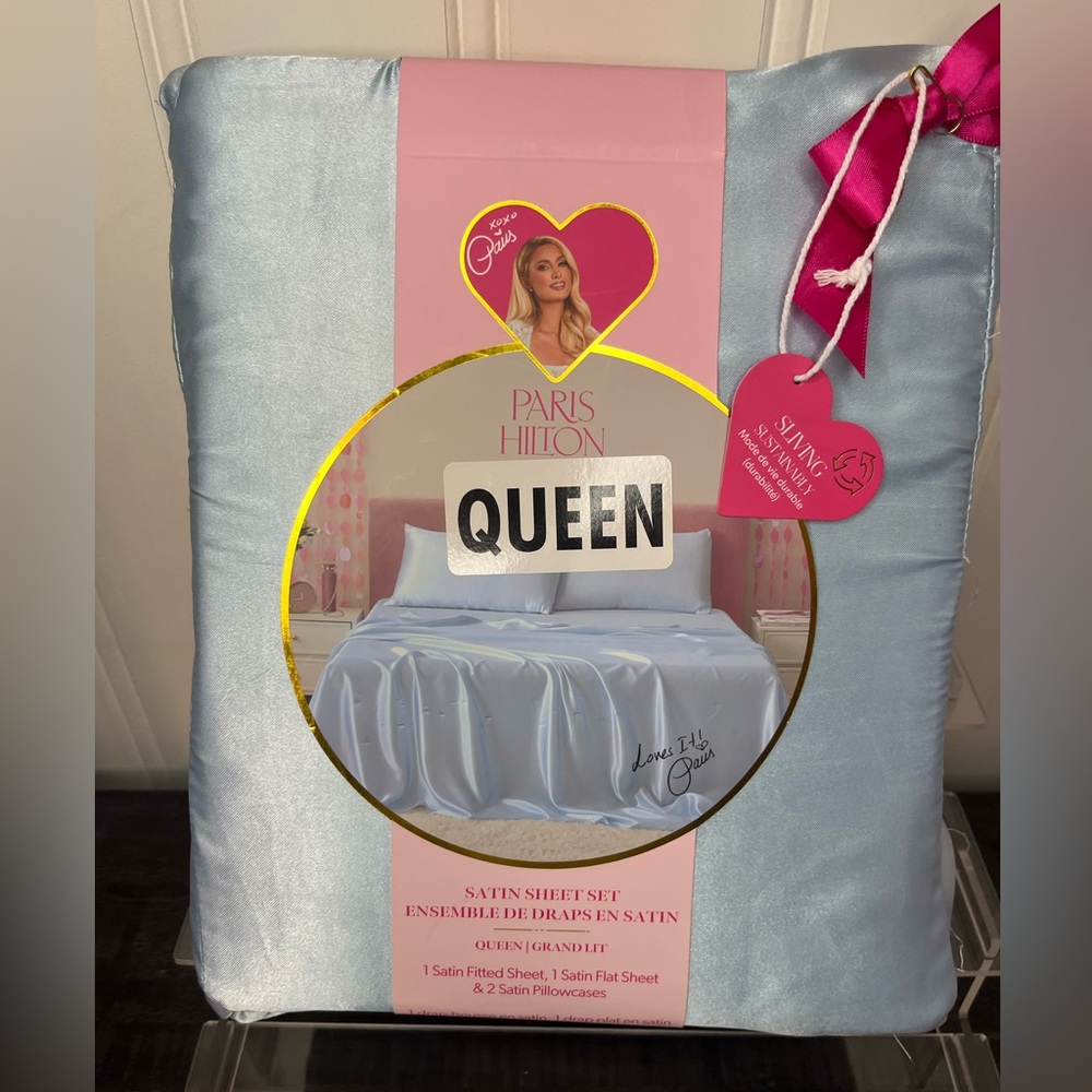 Paris Hilton silk sheet set